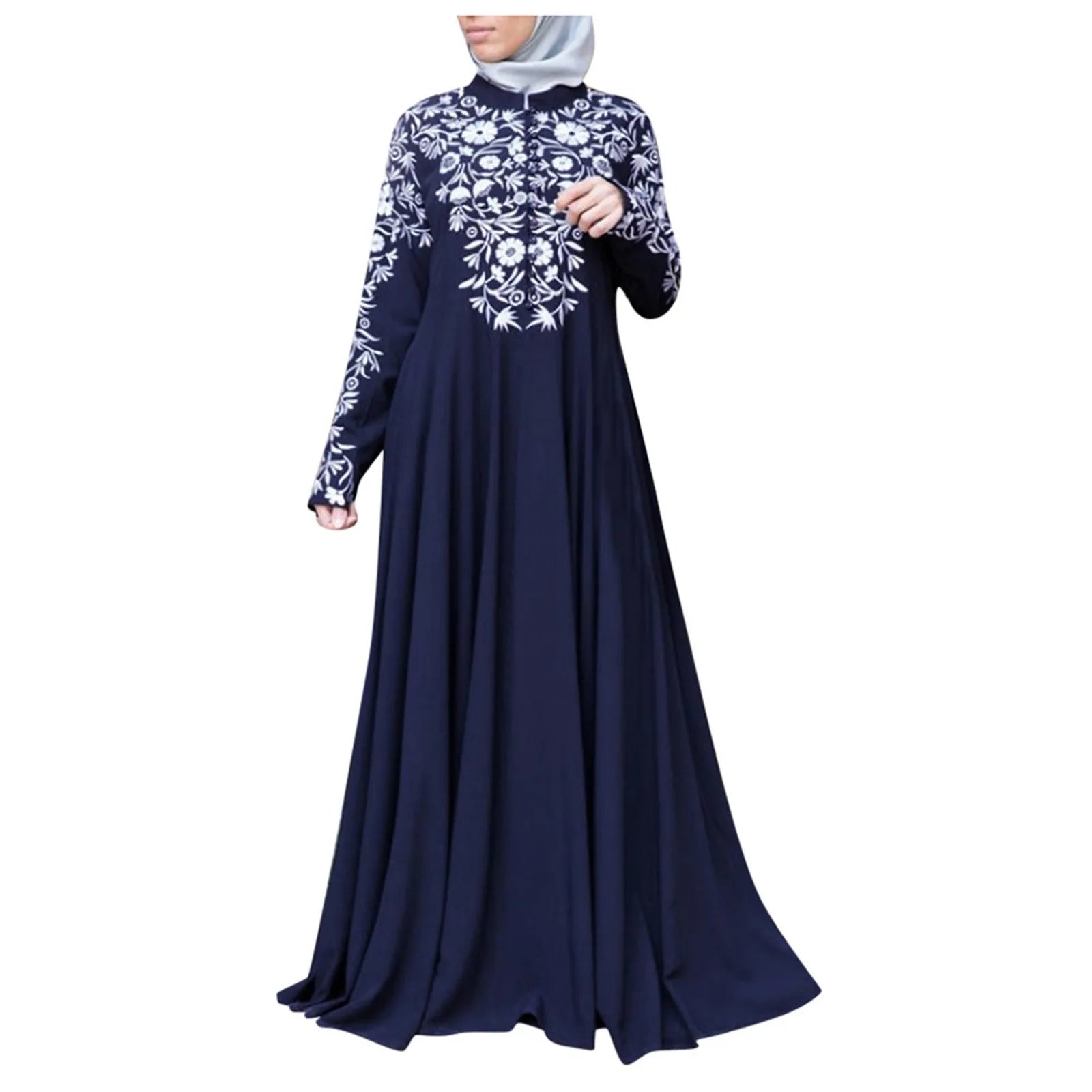 Ethnic Abaya Muslim Long Dress Women Ramadan Eid Long Sleeve Islamic African Dresses Dubai Turkish Modesty Kaftan - Modest Modiste